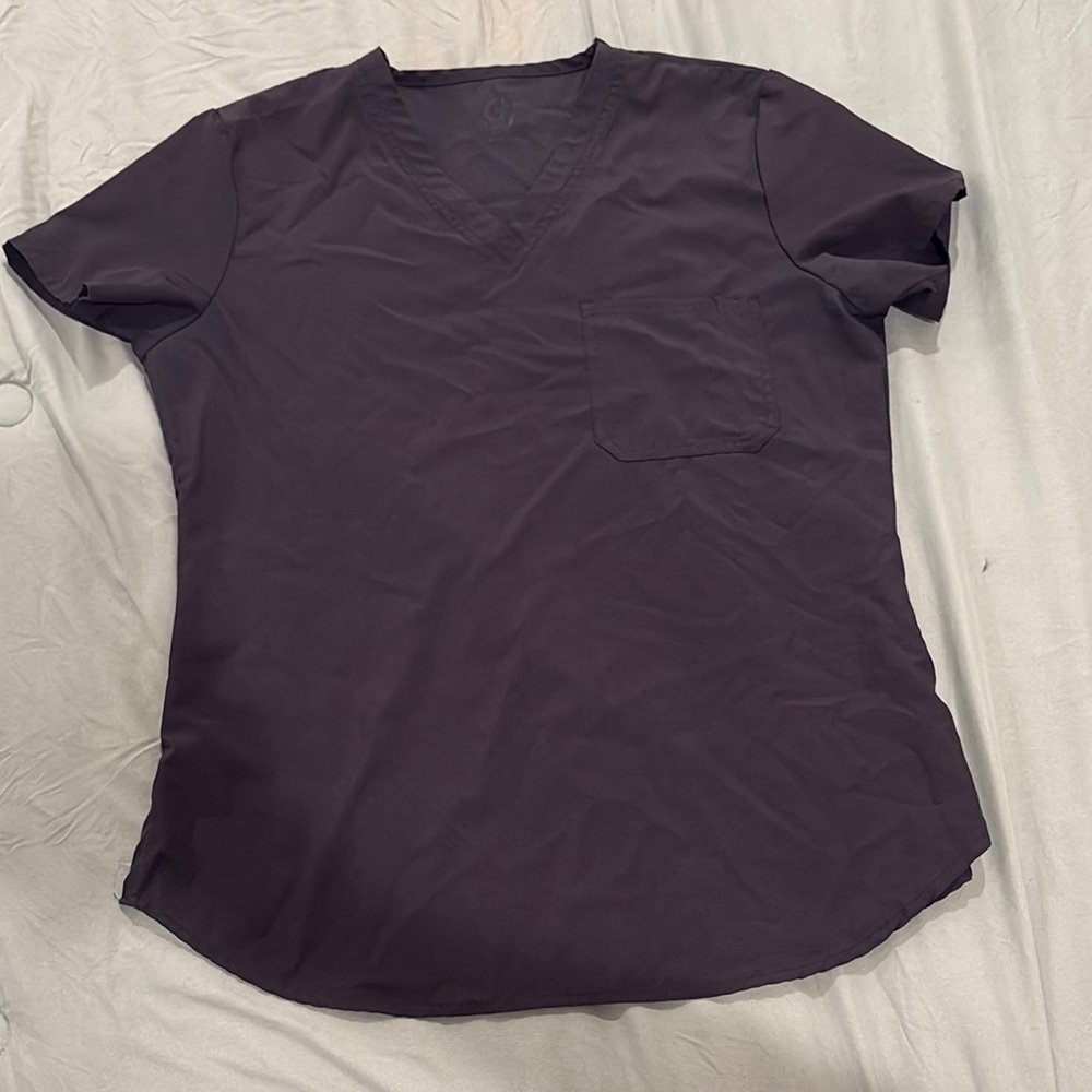 Women's V-Neck Scrub Top - Black